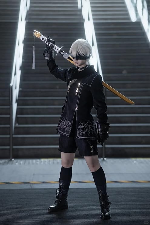 Amazon.co.jp: [BASETAKE] ニーア 2B コスプレ 衣装 ウィッグ付き